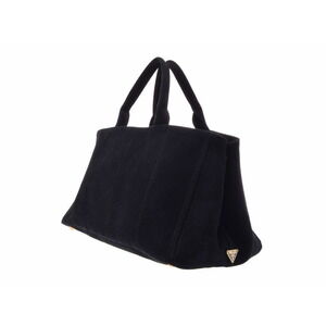 Prada Bag Canapa Black Tote Canvas